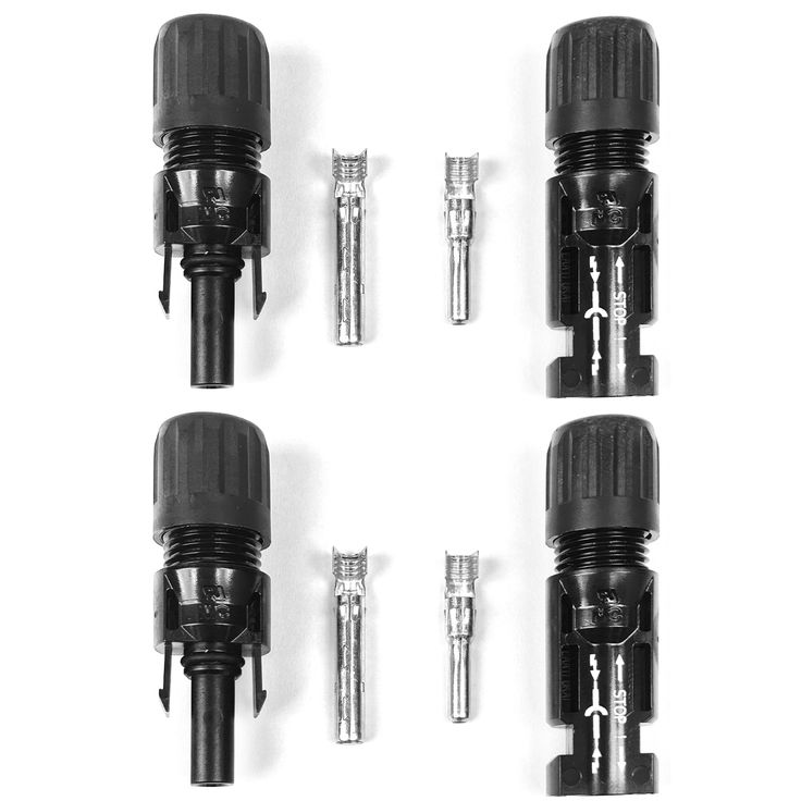 Staubli Mc4 Pv Solar Panel Cable Connector 2 Pairs - Made In Usa